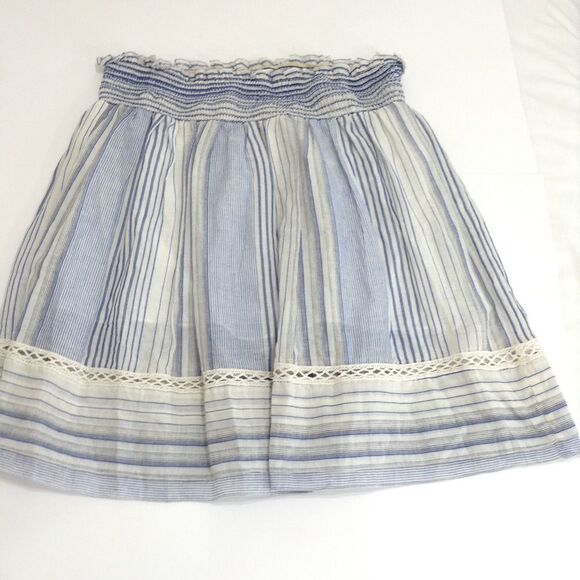 Max Studio 100% Cotton Elastic Waist Mini Skirt Size Medium - Picture 1 of 8